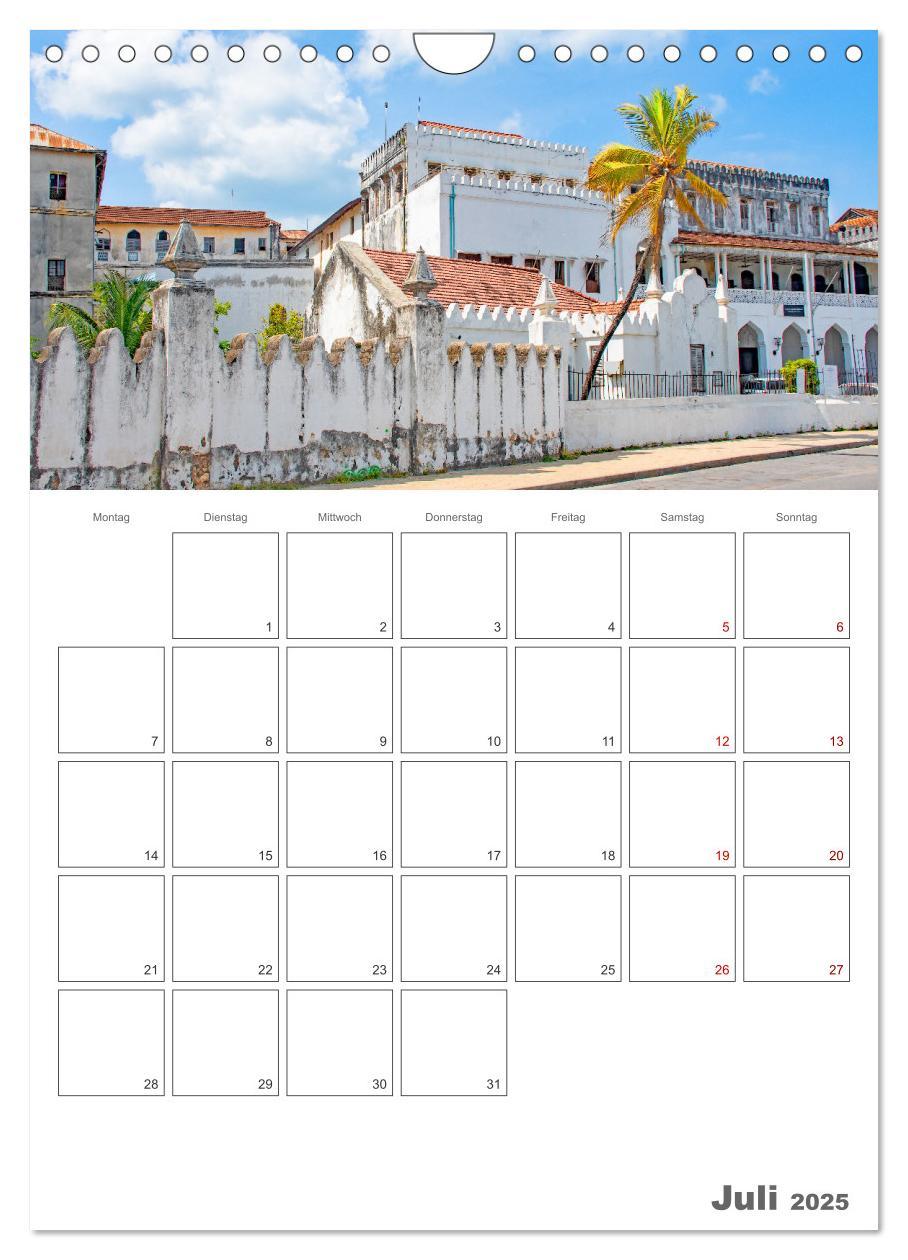 Bild: 9783435870042 | Sansibar - Reiseplaner (Wandkalender 2025 DIN A4 hoch), CALVENDO...