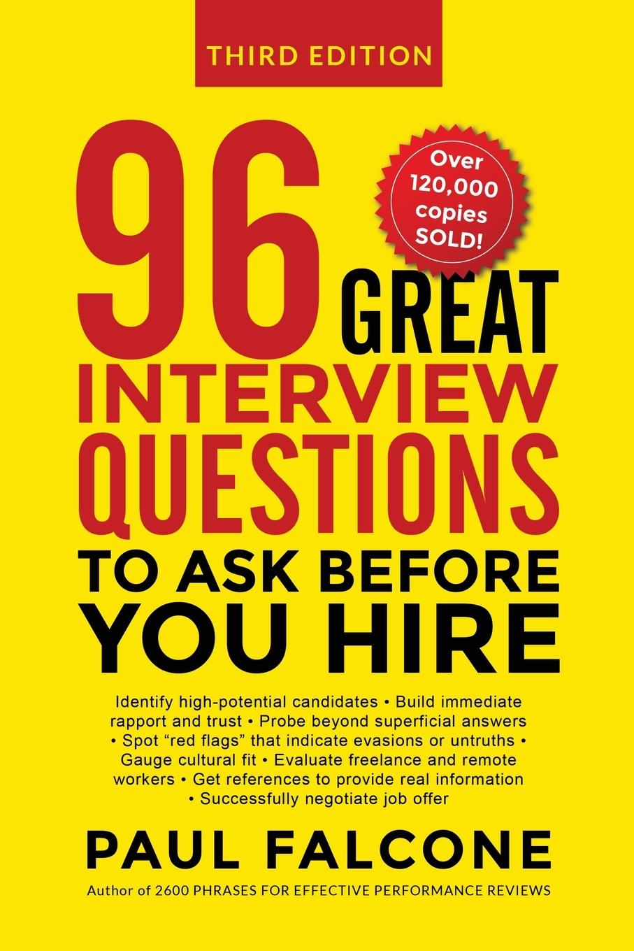 Cover: 9780814439159 | 96 Great Interview Questions to Ask Before You Hire | Paul Falcone