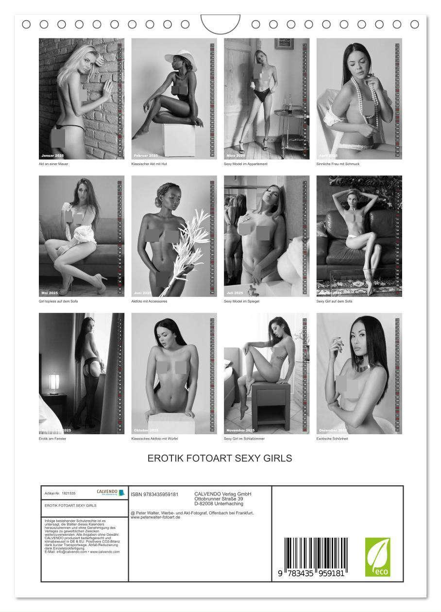 Bild: 9783435959181 | EROTIK FOTOART SEXY GIRLS (Wandkalender 2025 DIN A4 hoch), CALVENDO...