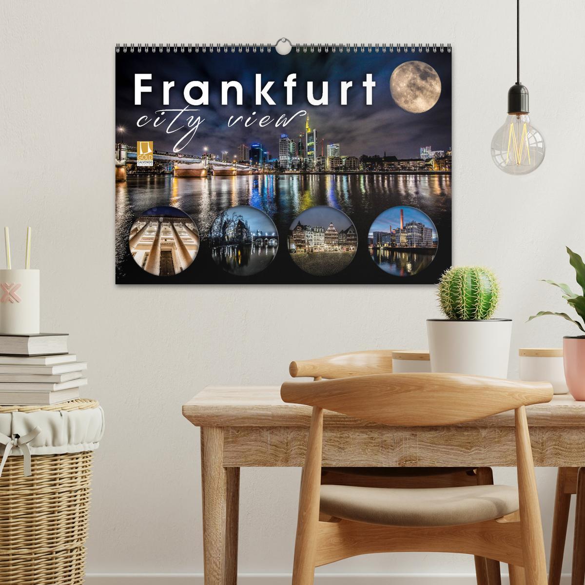 Bild: 9783435401444 | Frankfurt city view (Wandkalender 2025 DIN A3 quer), CALVENDO...