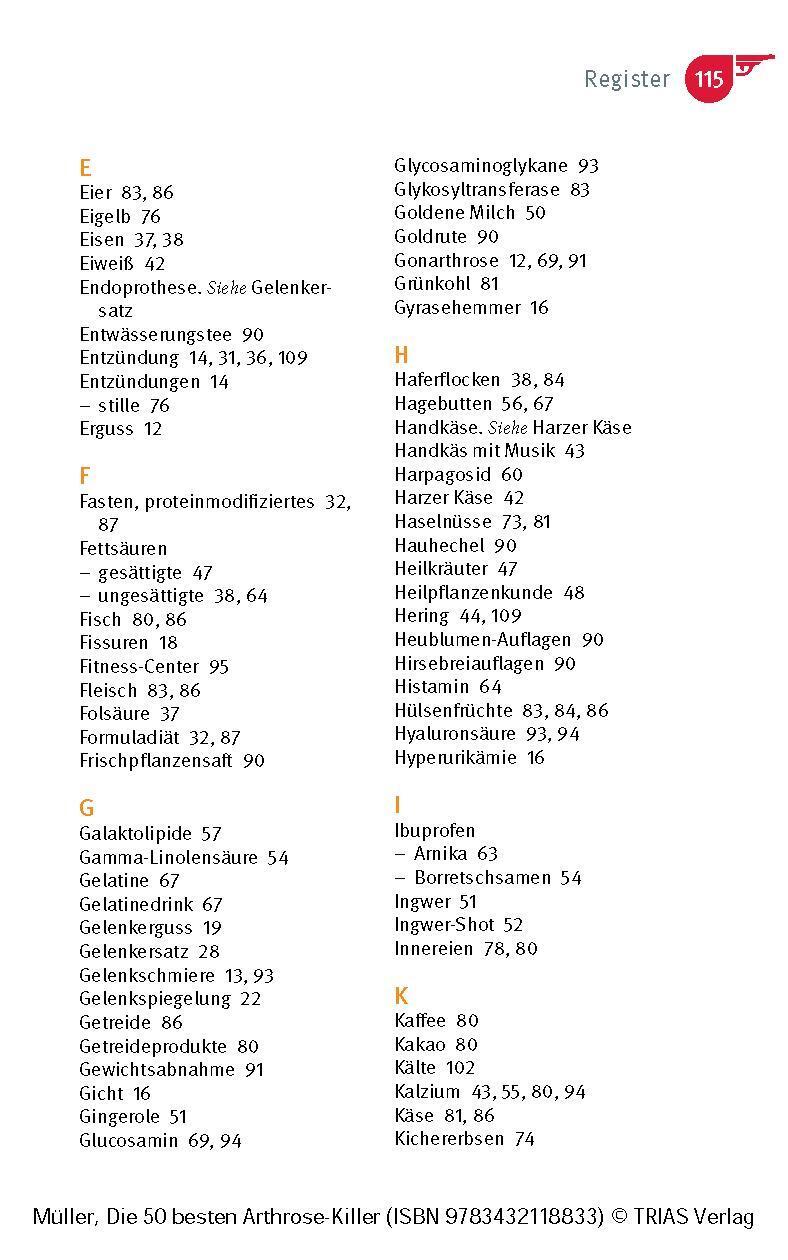 Bild: 9783432118833 | Die 50 besten Arthrose-Killer | Sven-David Müller | Taschenbuch | 2024