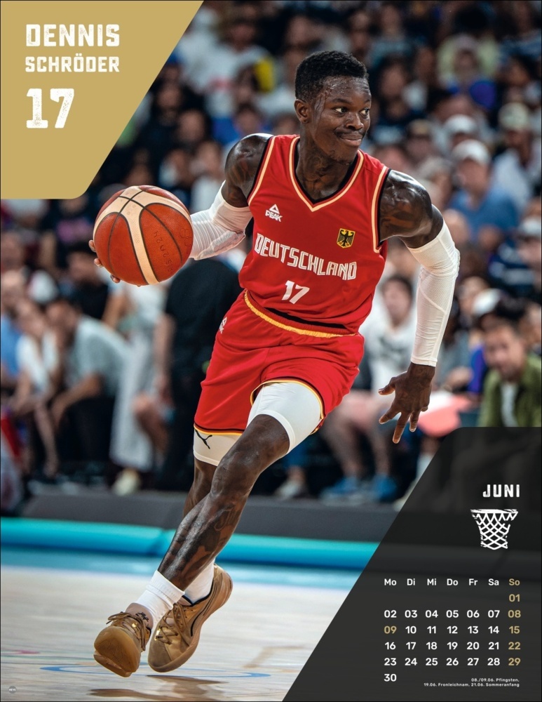 Bild: 9783756413324 | DBB Basketball Posterkalender 2025 | Kalender | Spiralbindung | 15 S.