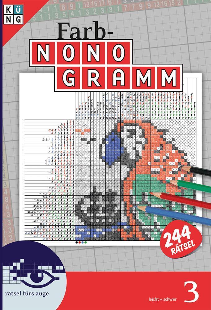 Cover: 9783905573121 | Rätselbuch Farb Nonogramm 3 | Rätsel fürs Auge | Conceptis Puzzles