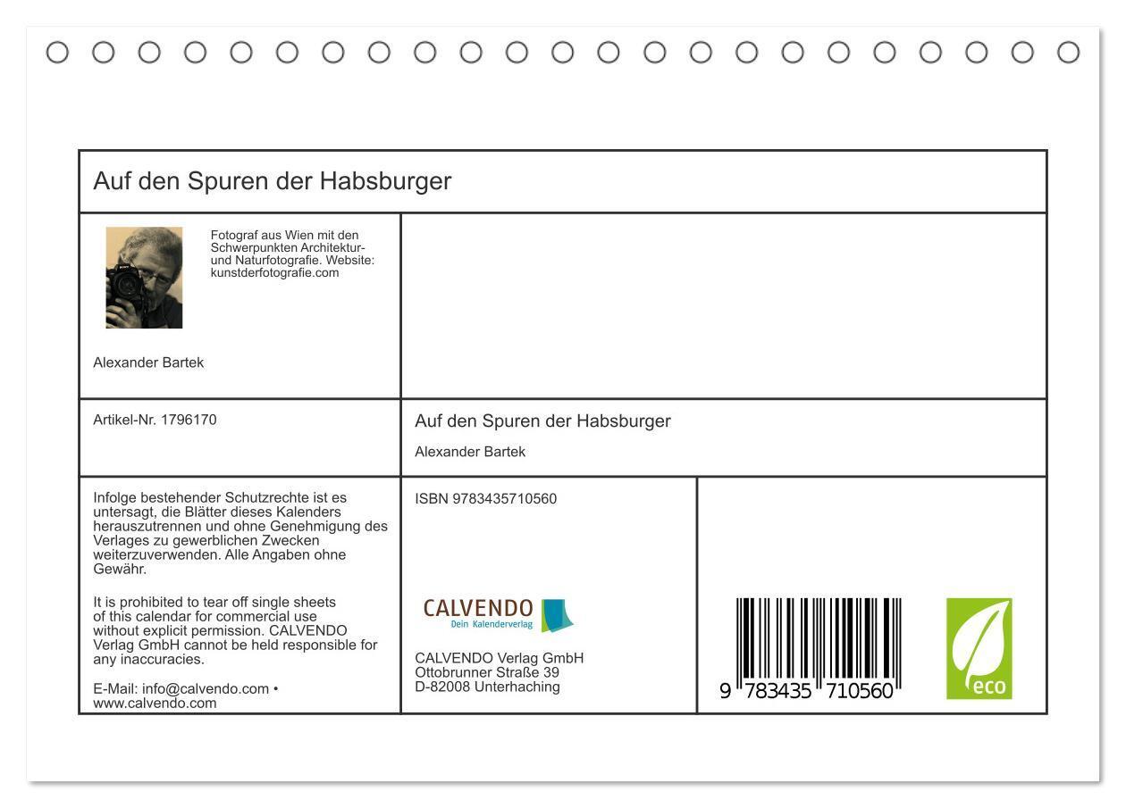 Bild: 9783435710560 | Auf den Spuren der Habsburger (Tischkalender 2025 DIN A5 quer),...