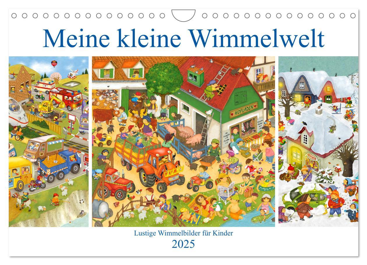 Cover: 9783435416417 | Meine kleine Wimmelwelt (Wandkalender 2025 DIN A4 quer), CALVENDO...