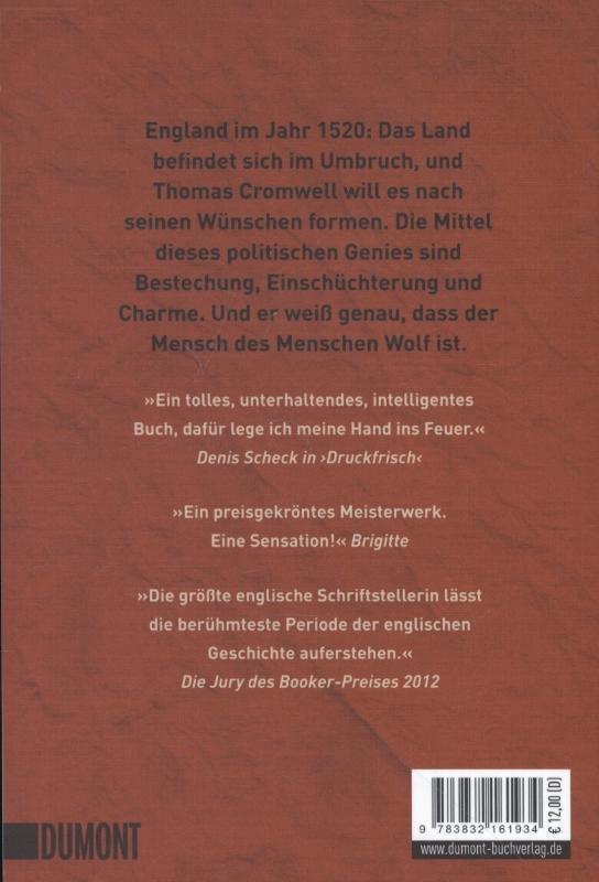 Rückseite: 9783832161934 | Wölfe | Hilary Mantel | Taschenbuch | Tudor-Trilogie | 767 S. | 2012