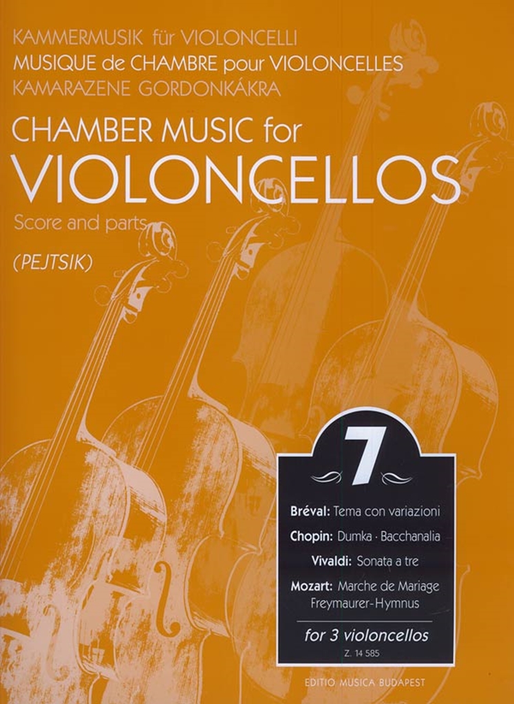 Cover: 9790080145852 | Kammermusik für Violoncelli Band 7 für 3 Violoncelli Partitur und...