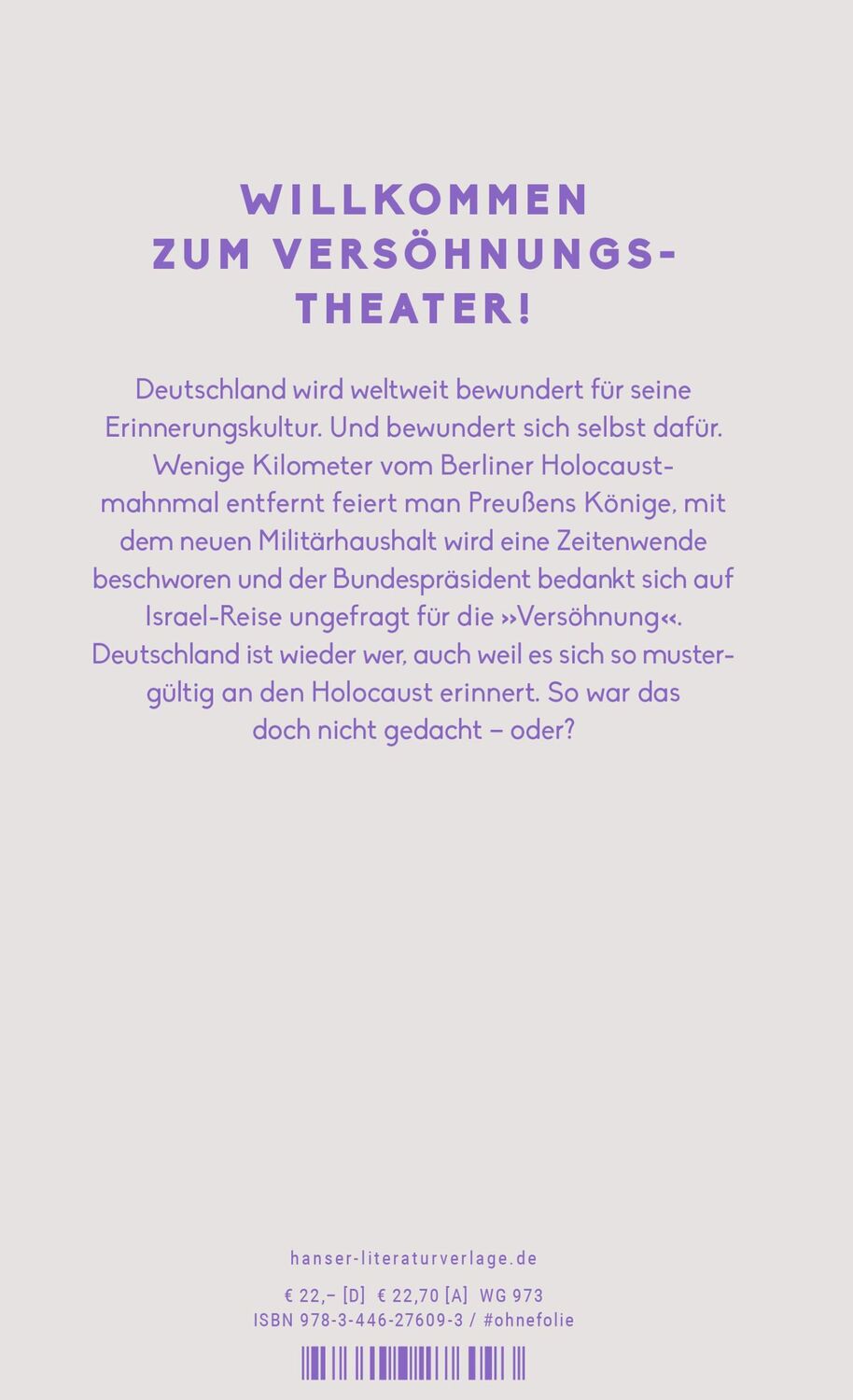 Bild: 9783446276093 | Versöhnungstheater | Max Czollek | Buch | 176 S. | Deutsch | 2023