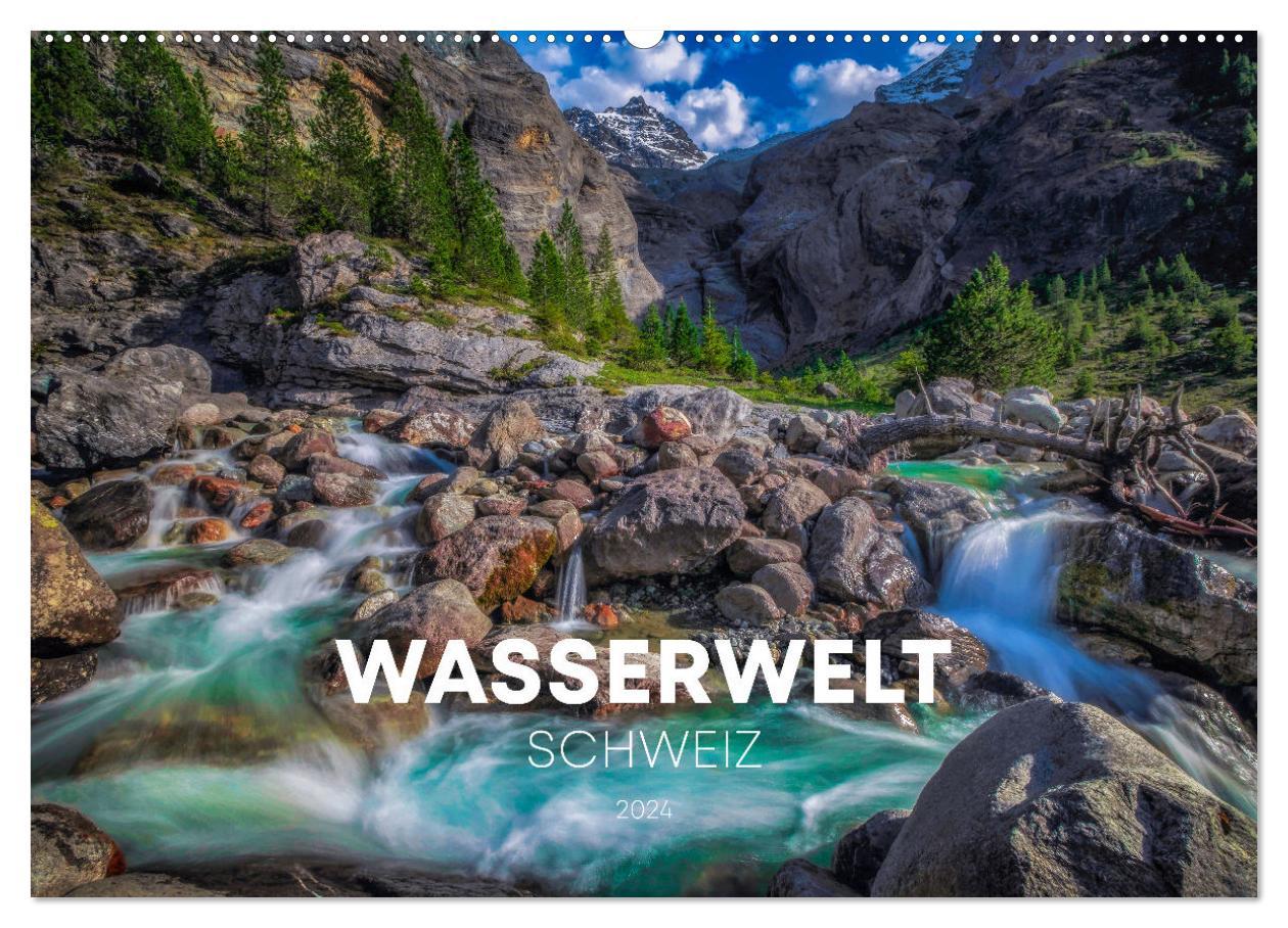 Cover: 9783383834066 | Wasserwelt Schweiz (Wandkalender 2025 DIN A2 quer), CALVENDO...