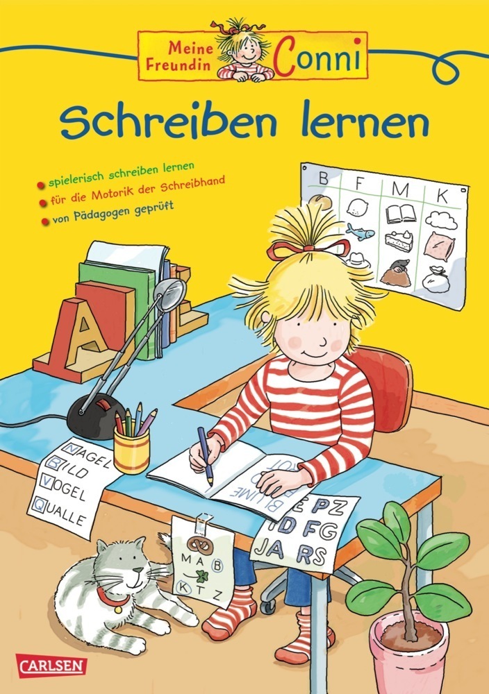 Cover: 9783551186348 | Conni Gelbe Reihe (Beschäftigungsbuch): Conni - Schreiben lernen