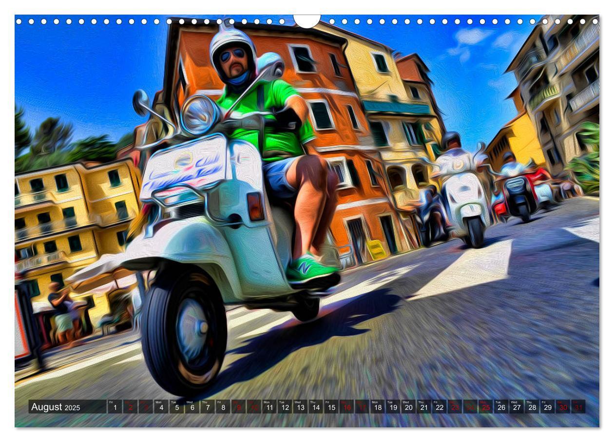 Bild: 9781325949076 | Low-angle shots of scooters (Wall Calendar 2025 DIN A3 landscape),...