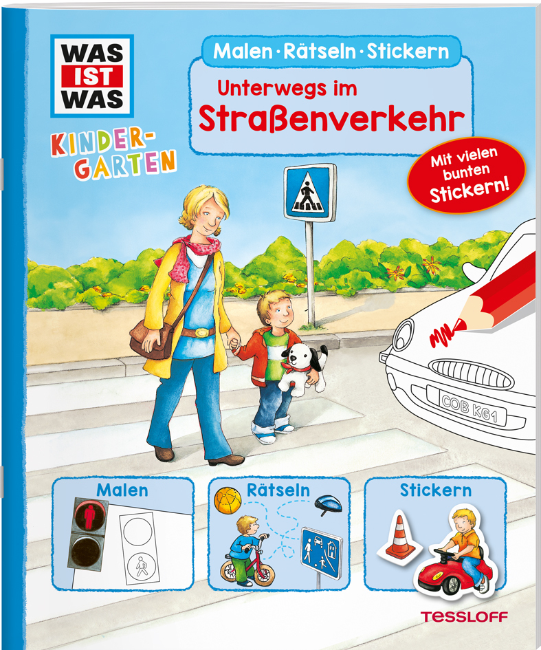 Cover: 9783788621421 | WAS IST WAS Kindergarten Malen Rätseln Stickern Unterwegs im...