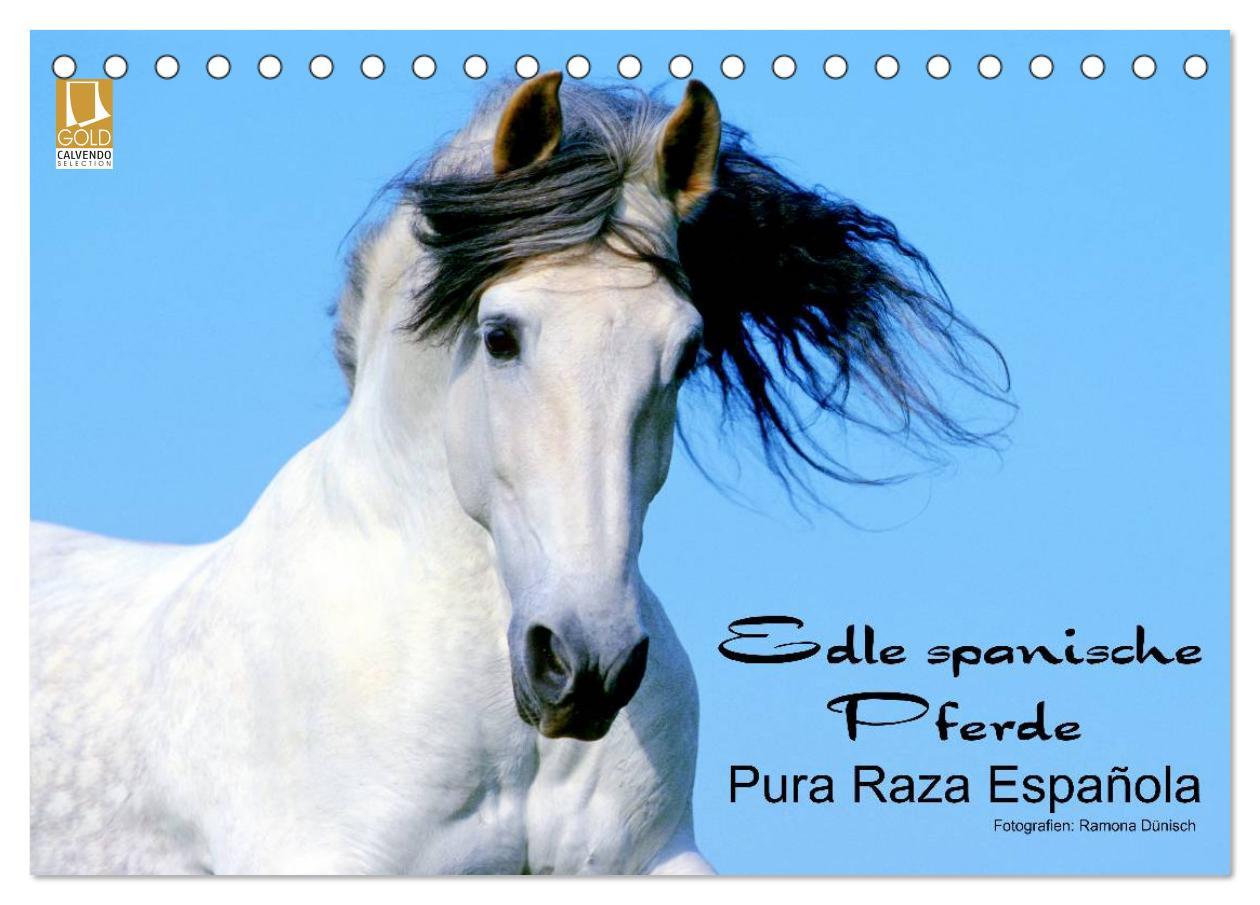 Cover: 9783435745678 | Edle spanische Pferde - Pura Raza Espanola (Tischkalender 2025 DIN...