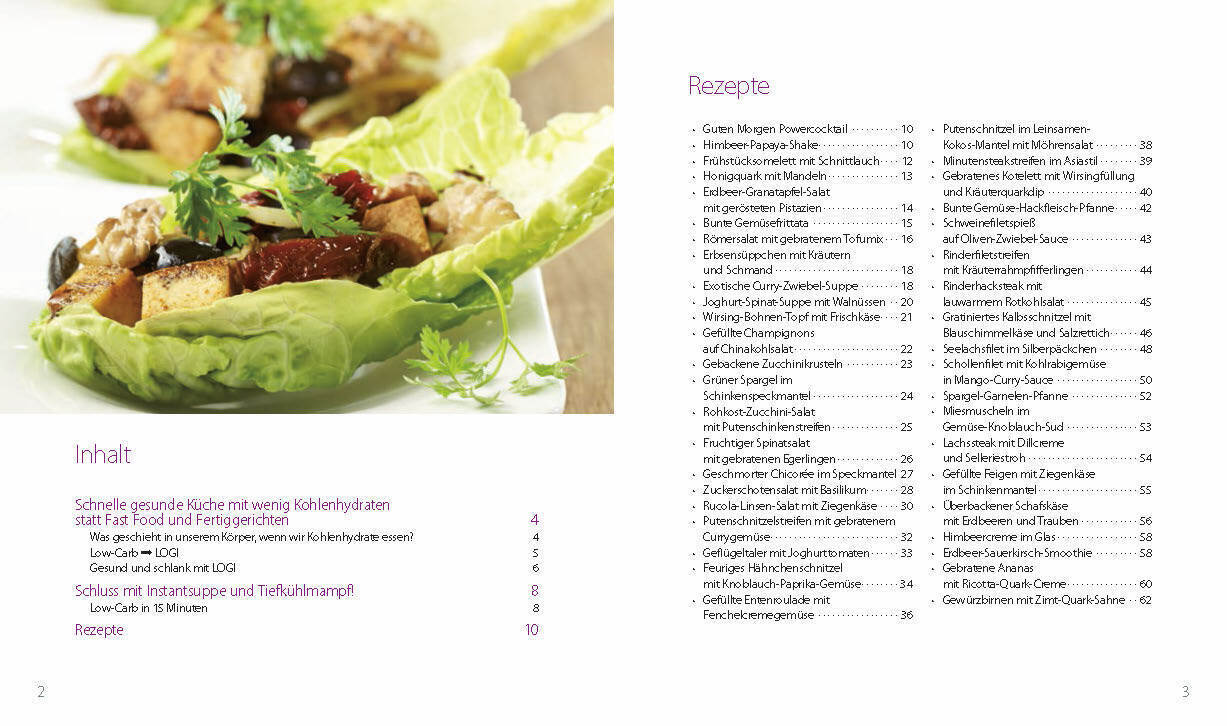 Bild: 9783942772754 | Low-Carb in 15 Minuten | 40 "leichte" Schnellrezepte zum Genießen