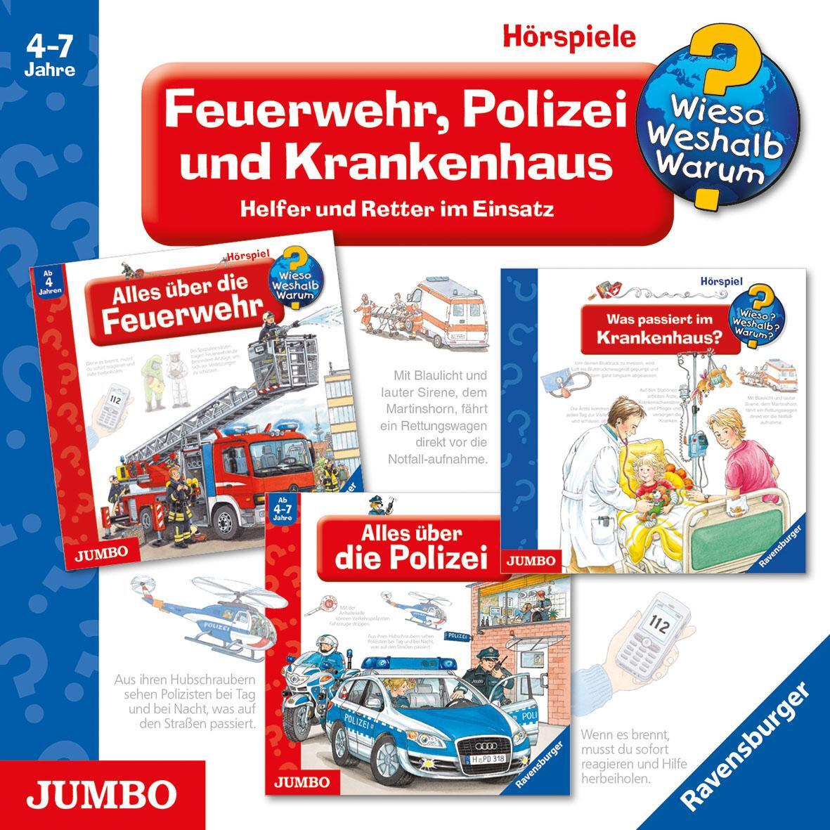 Cover: 9783833733956 | Feuerwehr, Polizei und Krankenhaus - Helfer und Retter im Einsatz | CD