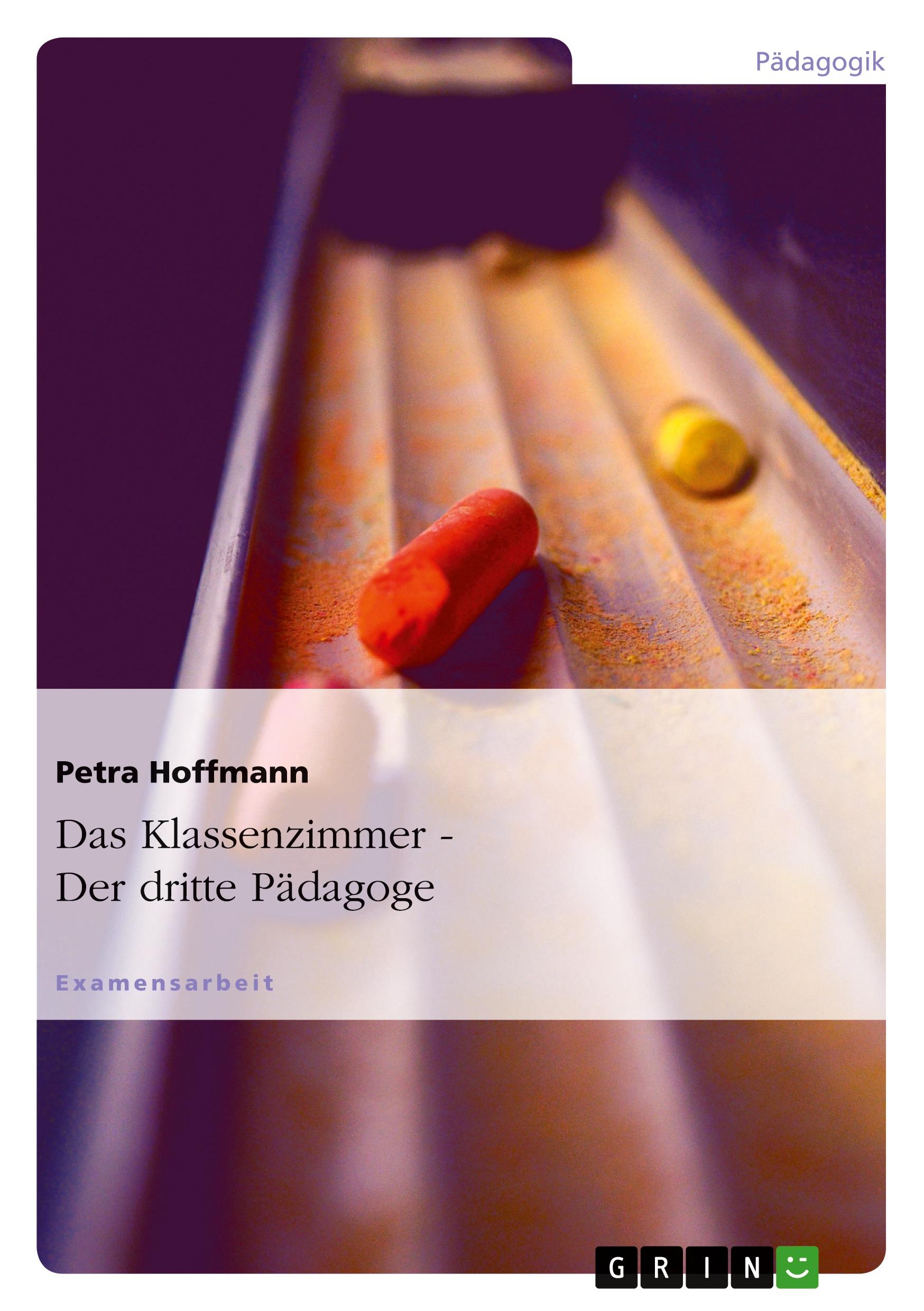 Cover: 9783640855063 | Der dritte Pädagoge. Das Klassenzimmer | Petra Hoffmann | Taschenbuch