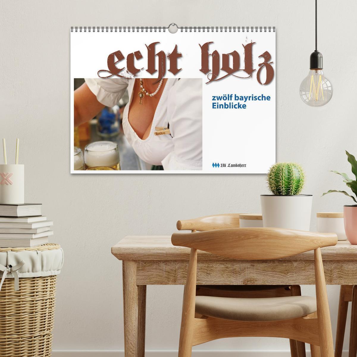 Bild: 9783435671595 | Echt Holz - Einblicke (Wandkalender 2025 DIN A3 quer), CALVENDO...