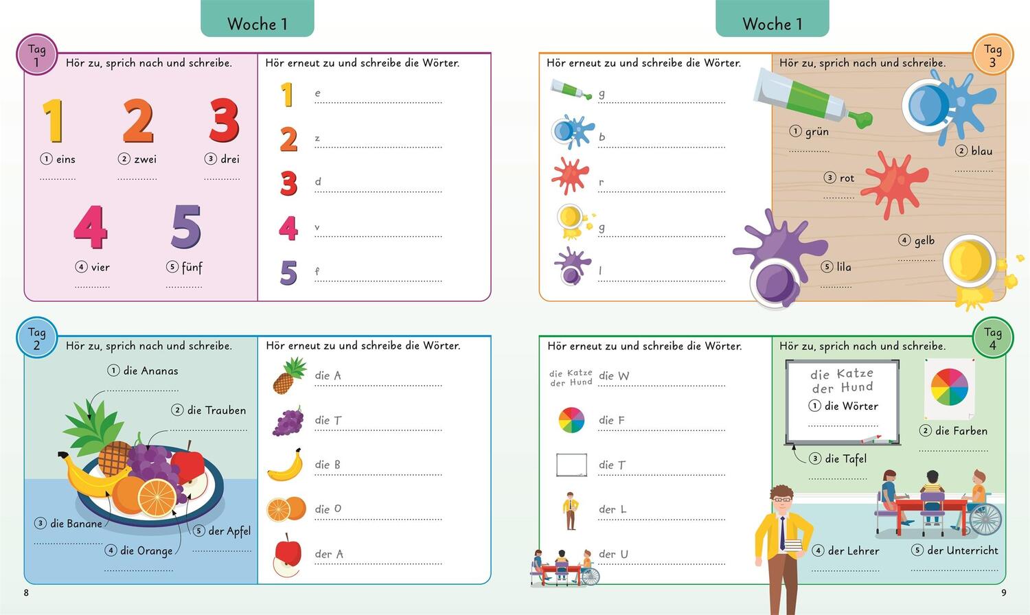 Bild: 9783831044221 | Deutsch für clevere Kids - 5 Wörter am Tag | Taschenbuch | 240 S.