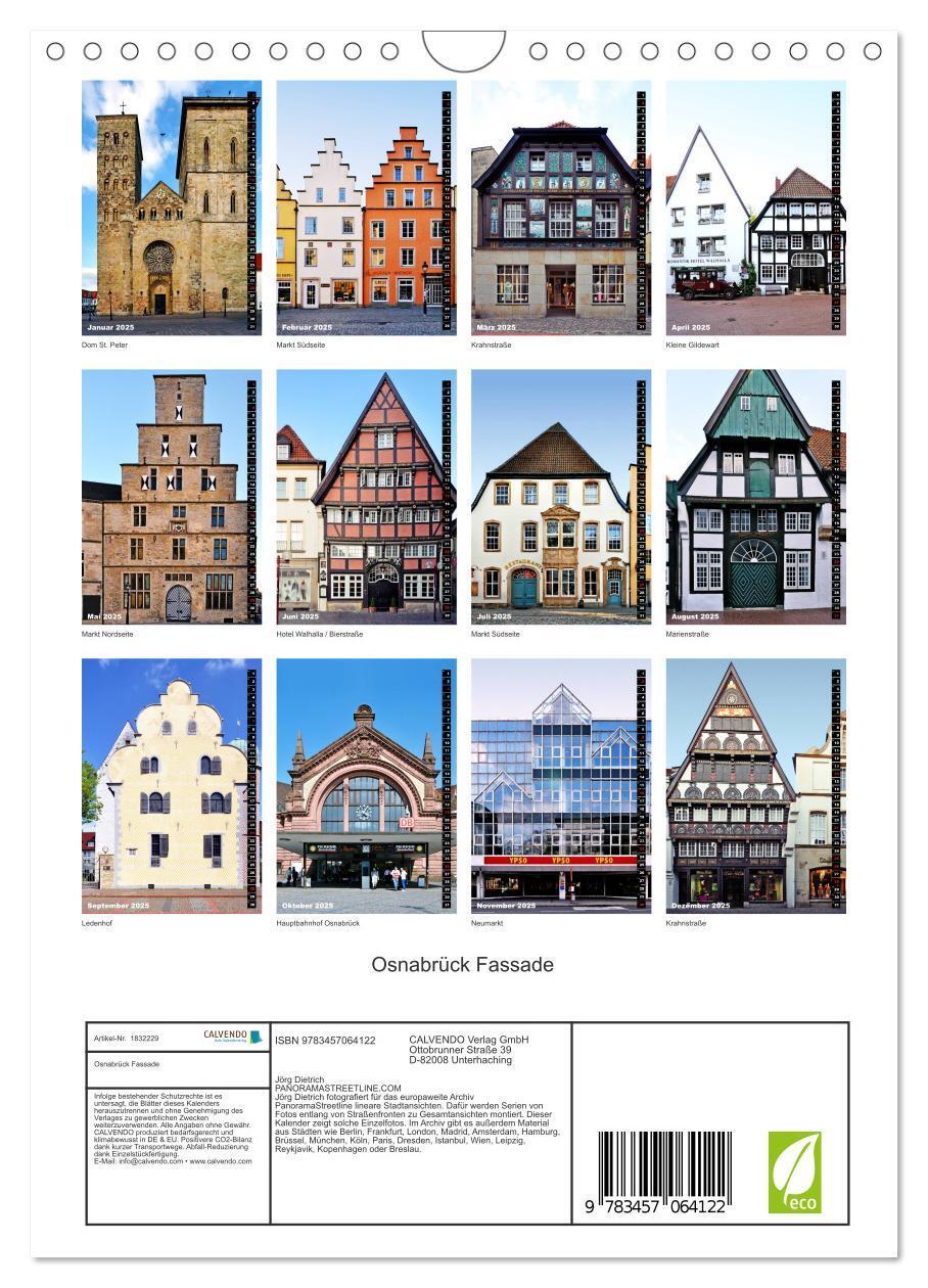 Bild: 9783457064122 | Osnabrück Fassade (Wandkalender 2025 DIN A4 hoch), CALVENDO...