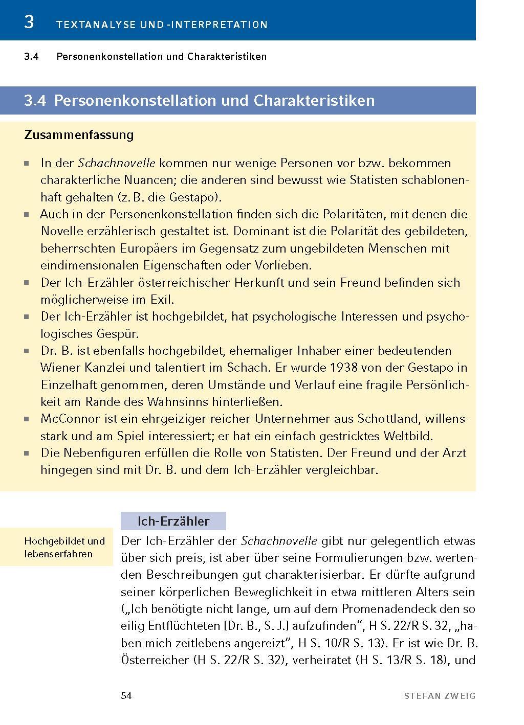 Bild: 9783804420977 | Schachnovelle - Textanalyse und Interpretation | Stefan Zweig | Buch