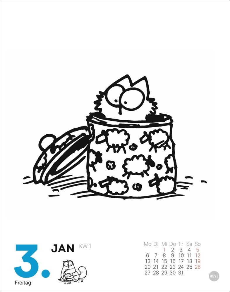 Bild: 9783756406289 | Simons Katze Tagesabreißkalender 2025 | Simon Tofield | Kalender