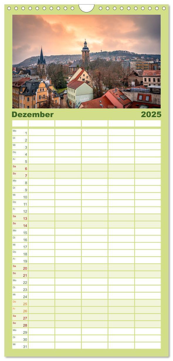 Bild: 9783457094945 | Familienplaner 2025 - Jena in Bildern mit 5 Spalten (Wandkalender,...