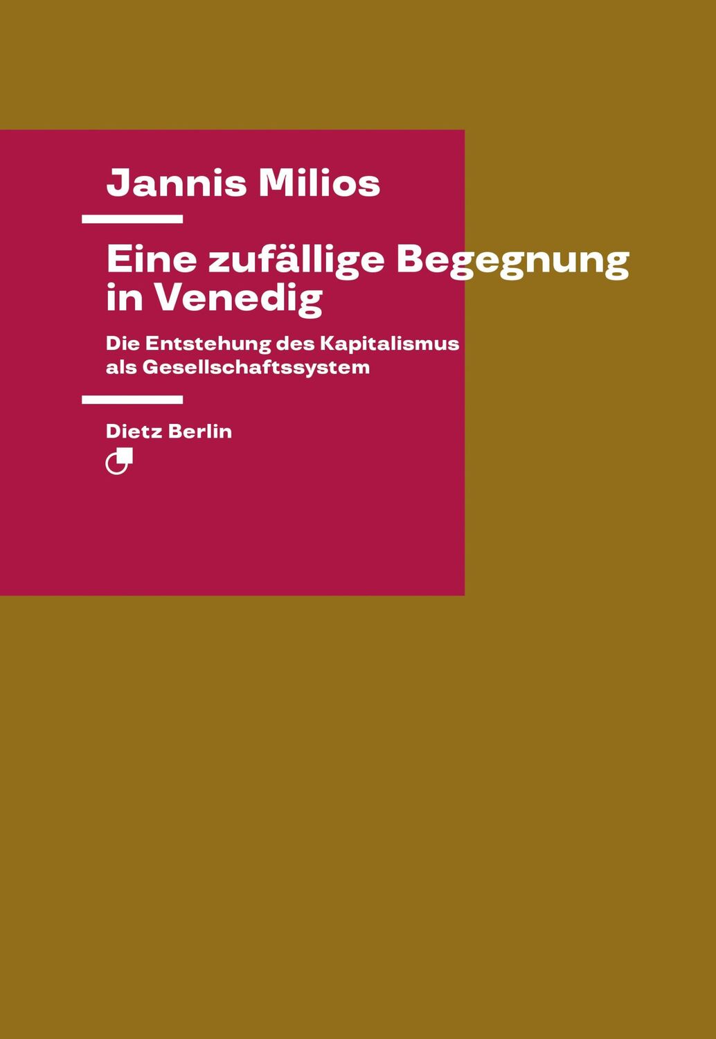 Cover: 9783320023645 | Eine zufällige Begegnung in Venedig | Jannis Milios | Taschenbuch