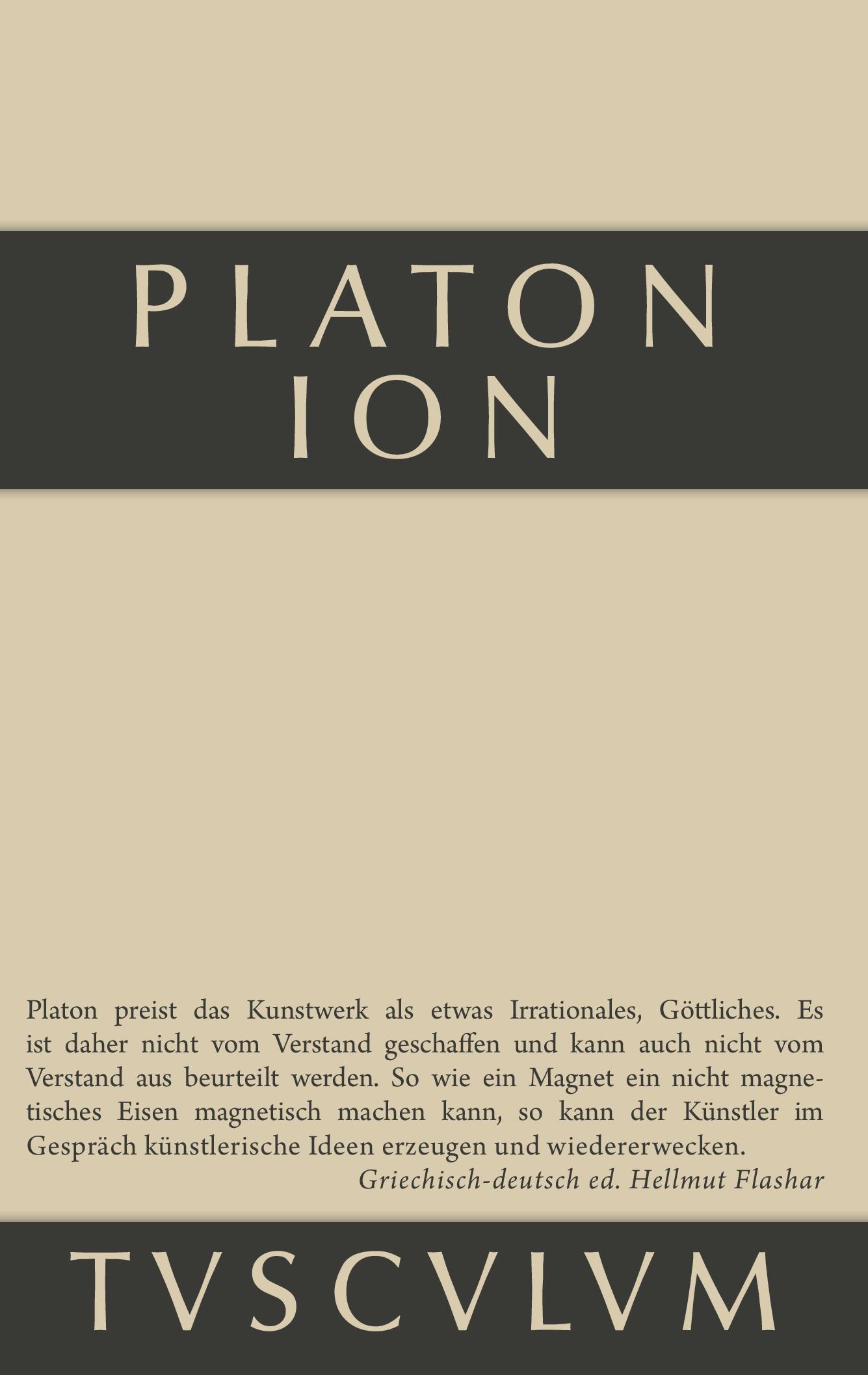 Cover: 9783110357059 | Ion | Griechisch-deutsch | Platon | Buch | 71 S. | Deutsch | 2014