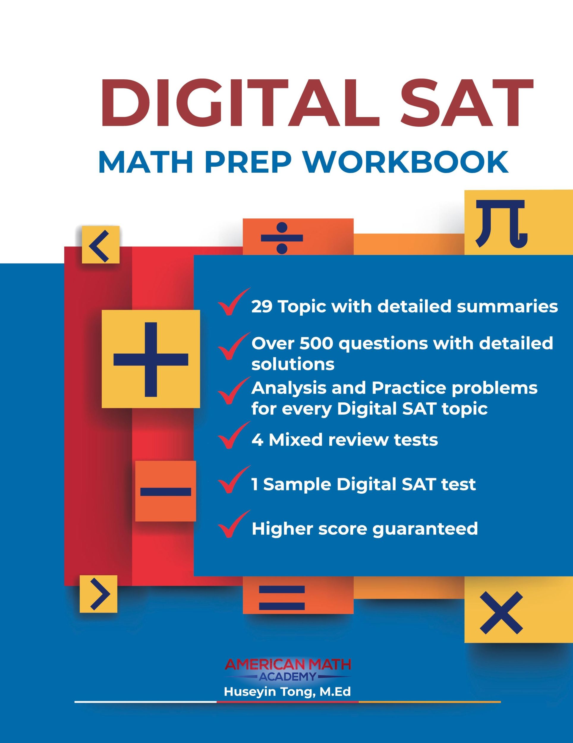 Cover: 9798869055613 | DIGITAL SAT MATH PREP WORKBOOK "Ace the Test with Confidence" | Buch