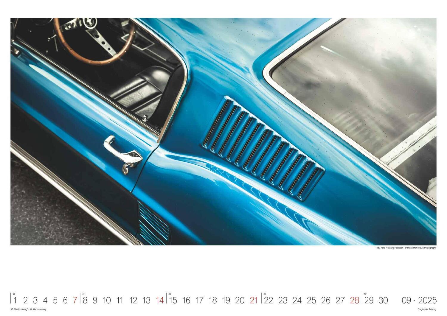 Bild: 4002725994257 | Legendary Classic &amp; Muscle Cars 2025 - Wand-Kalender -...