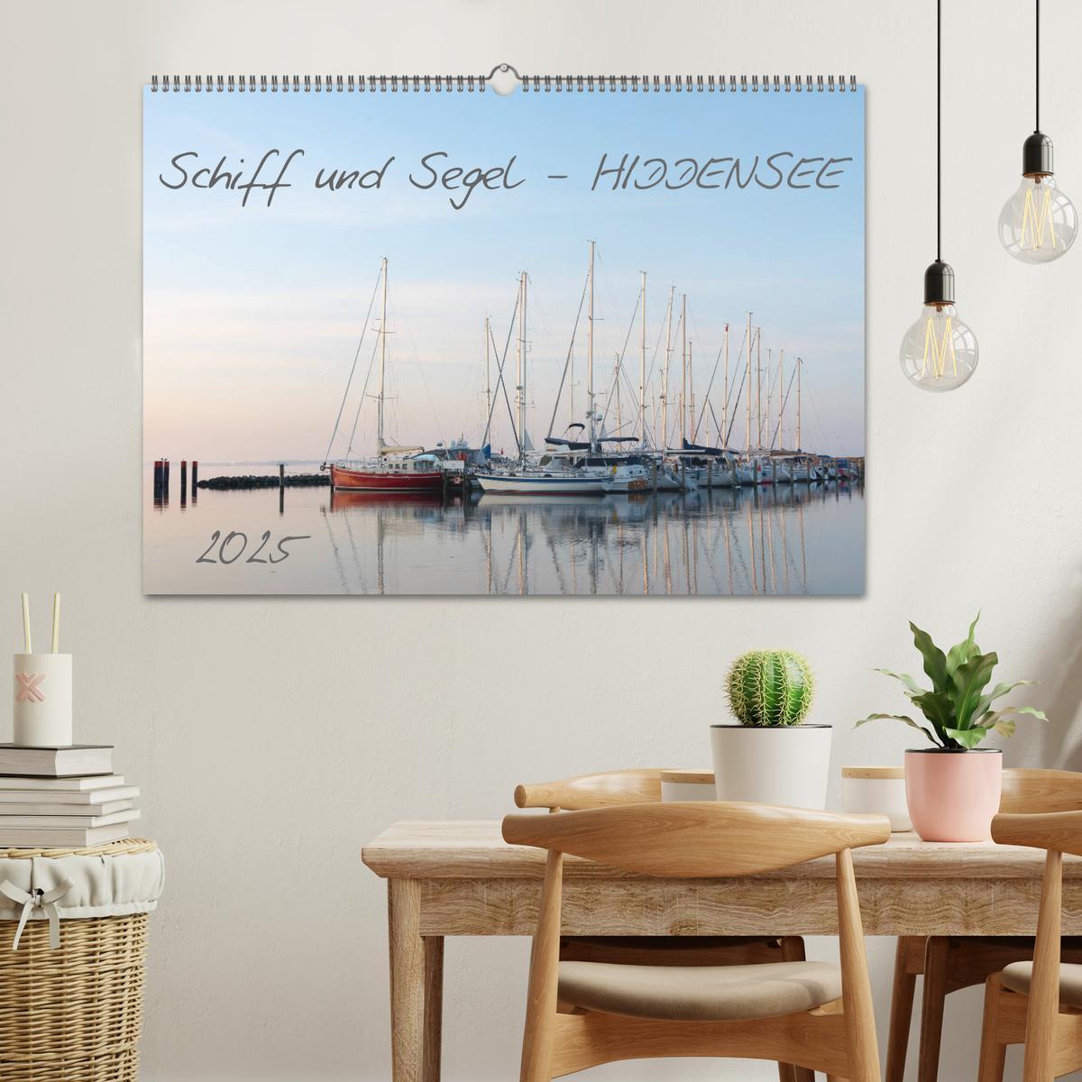 Bild: 9783435201860 | Schiff und Segel - HIDDENSEE (Wandkalender 2025 DIN A2 quer),...