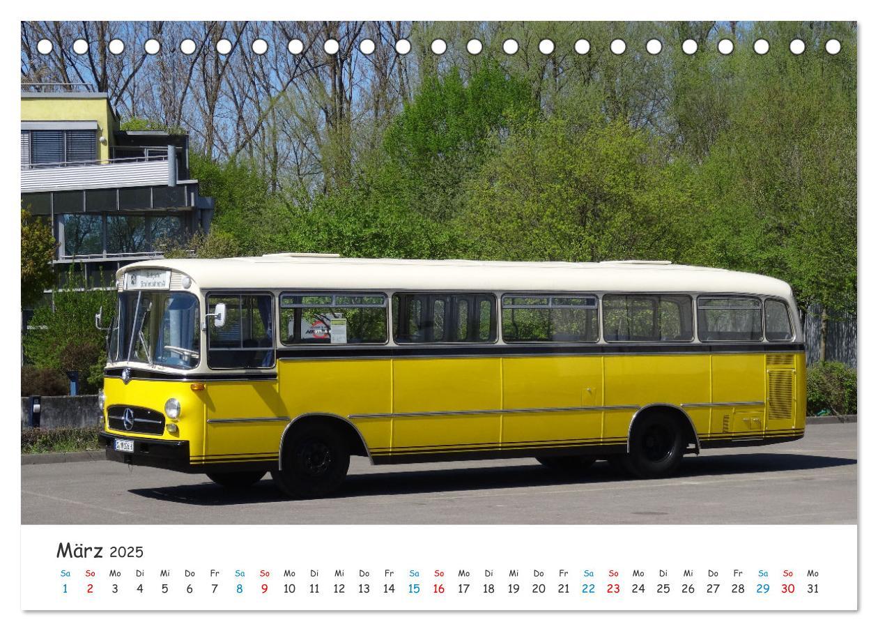 Bild: 9783435076420 | Omnibusse von heute und früher (Tischkalender 2025 DIN A5 quer),...