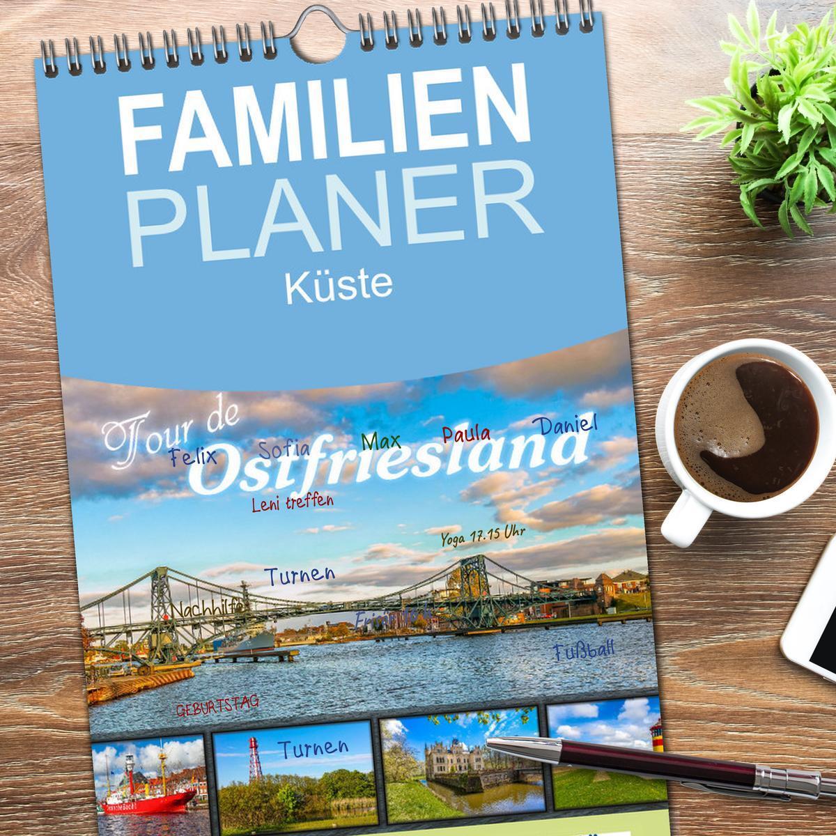 Bild: 9783457097953 | Familienplaner 2025 - Tour de Ostfriesland mit 5 Spalten...