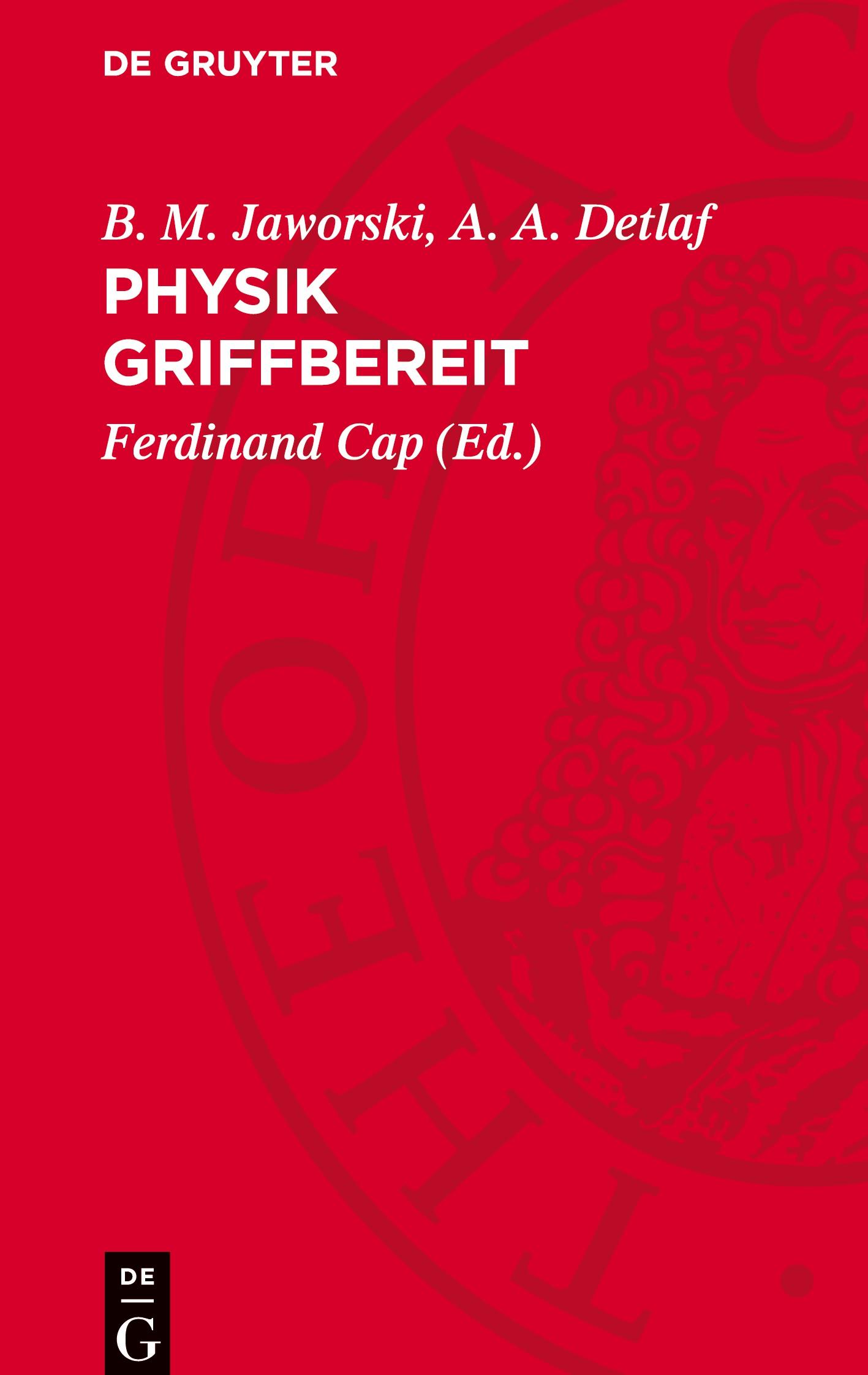 Cover: 9783112758144 | Physik griffbereit | Definitionen, Gesetze, Theorien | Buch | Deutsch