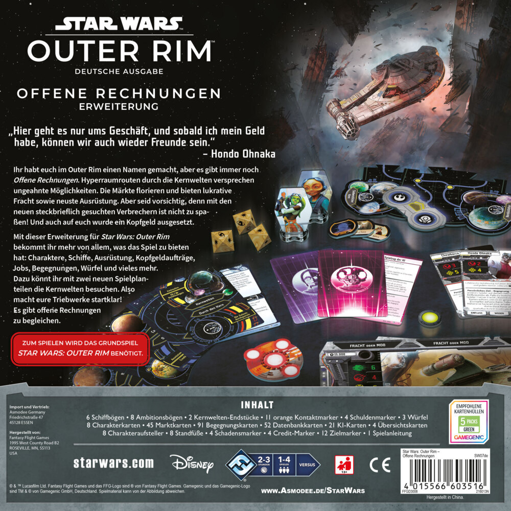 Bild: 4015566603516 | Star Wars Outer Rim - Offene Rechnungen (Spiel) | Konieczka (u. a.)