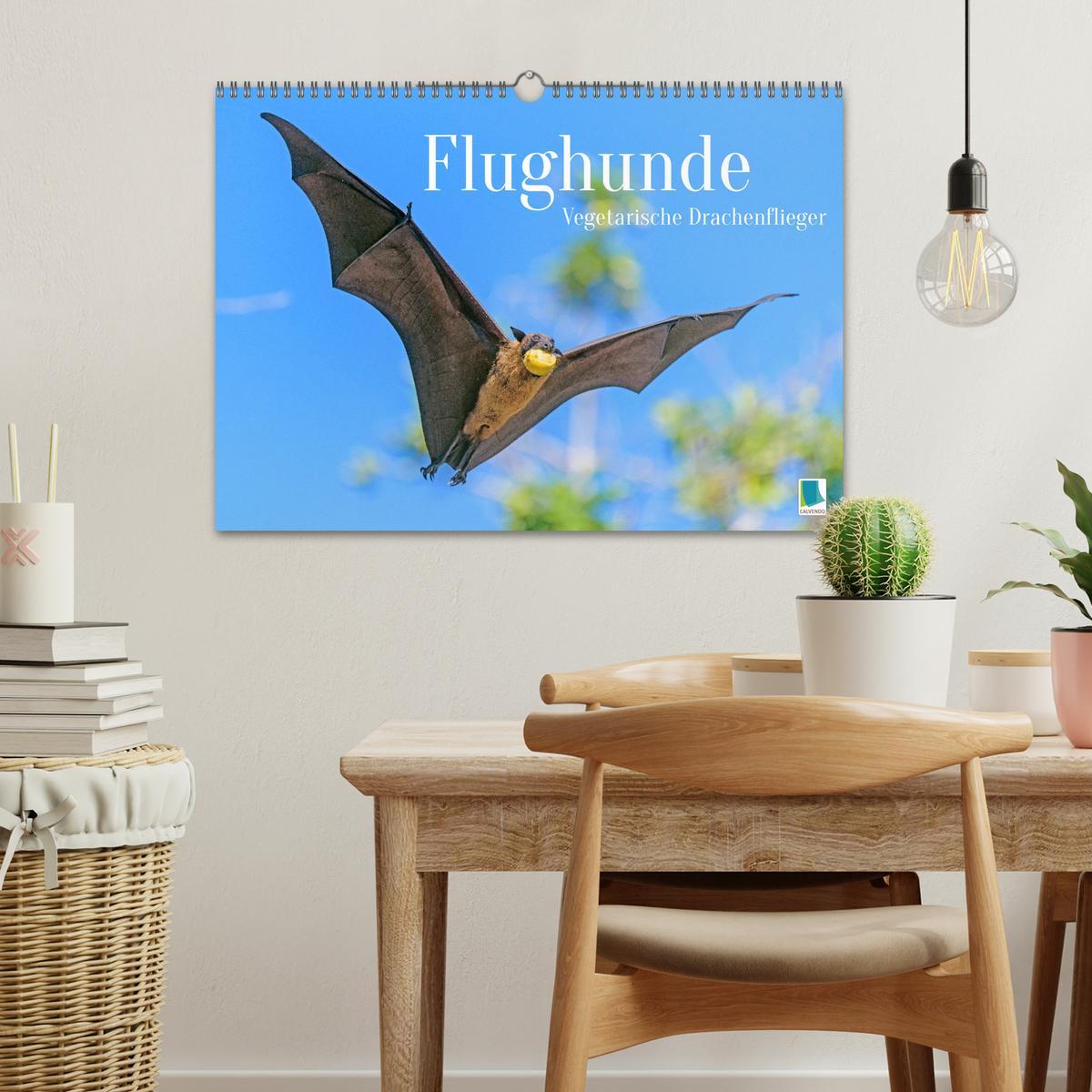 Bild: 9783435070473 | Flughunde: Vegetarische Drachenflieger (Wandkalender 2025 DIN A3...