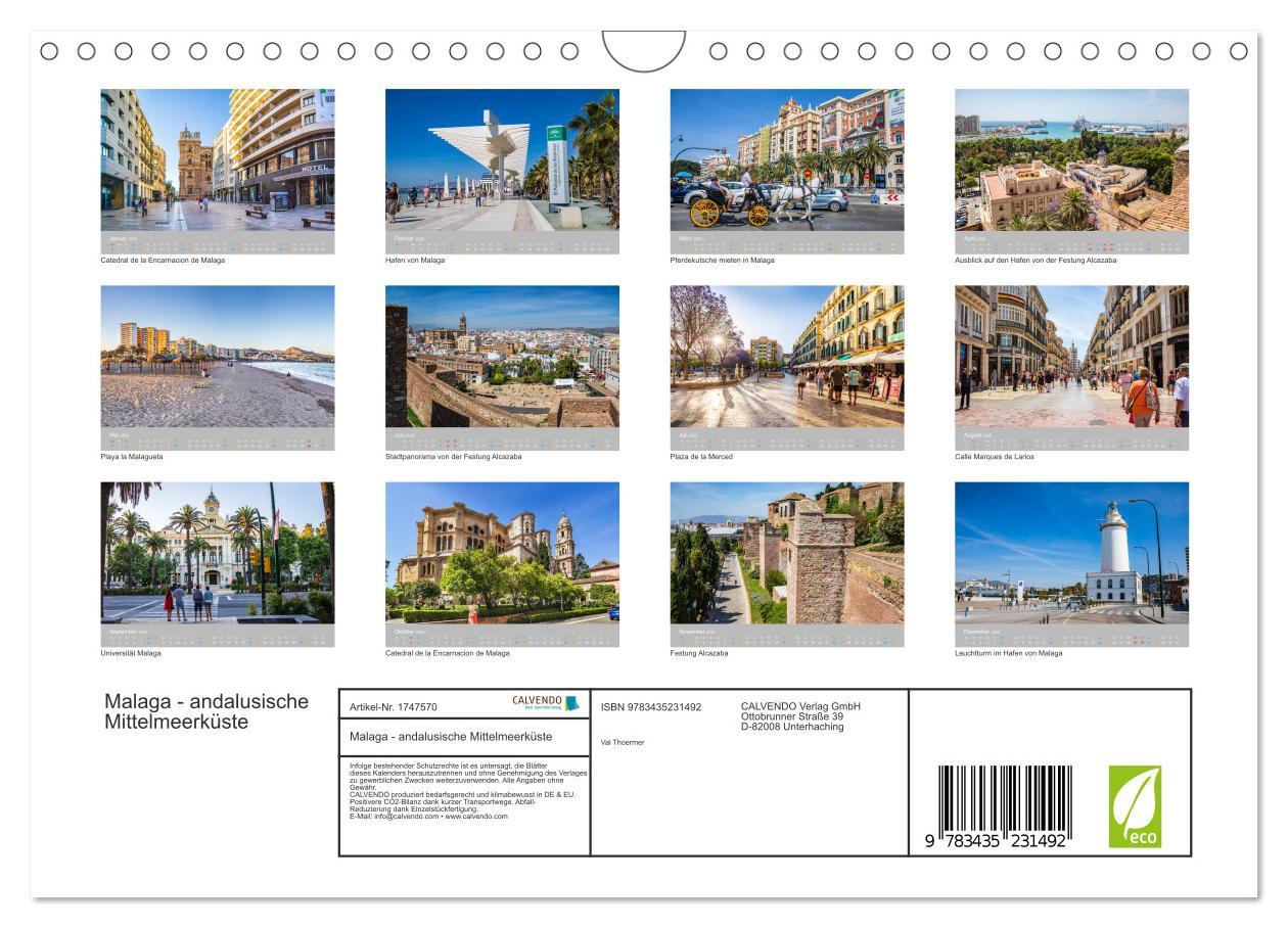 Bild: 9783435231492 | Malaga - andalusische Mittelmeerküste (Wandkalender 2025 DIN A4...