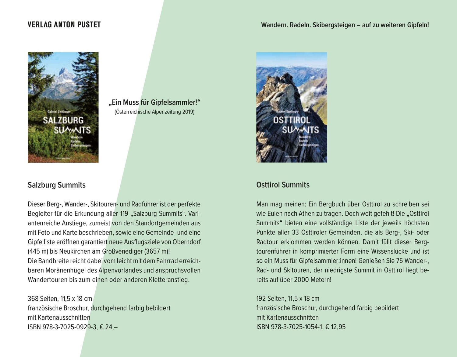 Bild: 9783702511258 | Tirol Summits | Gabriel Seitlinger (u. a.) | Taschenbuch | 320 S.