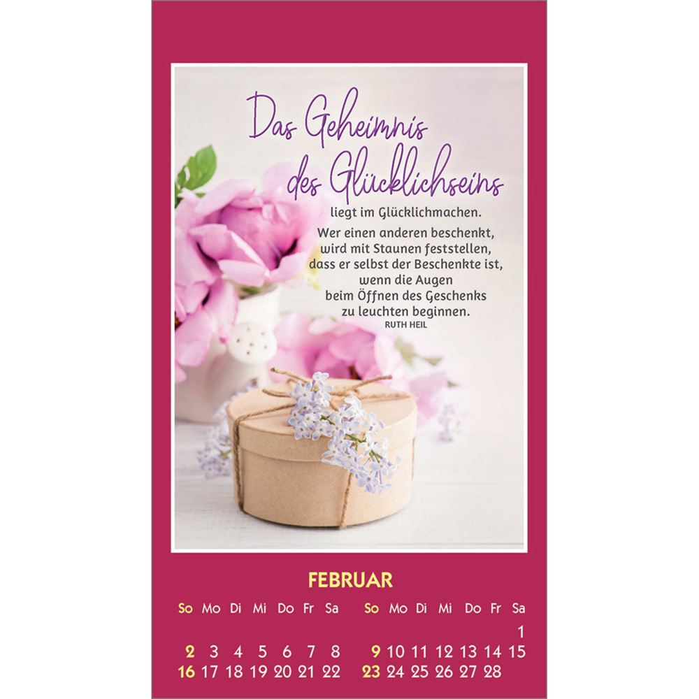 Bild: 9783754887554 | Du bist unendlich wertvoll 2025 | Mini-Aufkleber-Kalender | Ruth Heil