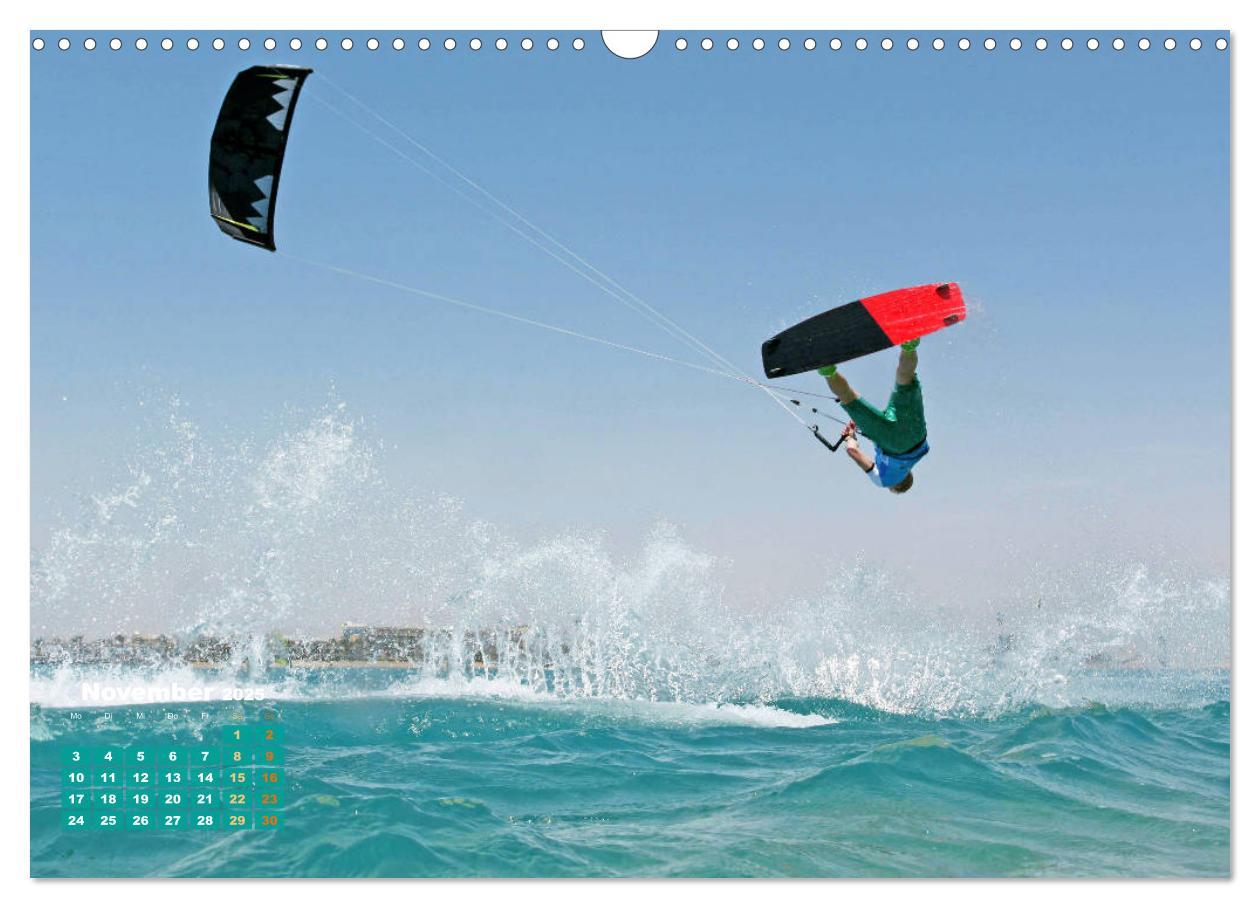 Bild: 9783435119806 | Kitesurfen: Mit Drachen am Meer (Wandkalender 2025 DIN A3 quer),...