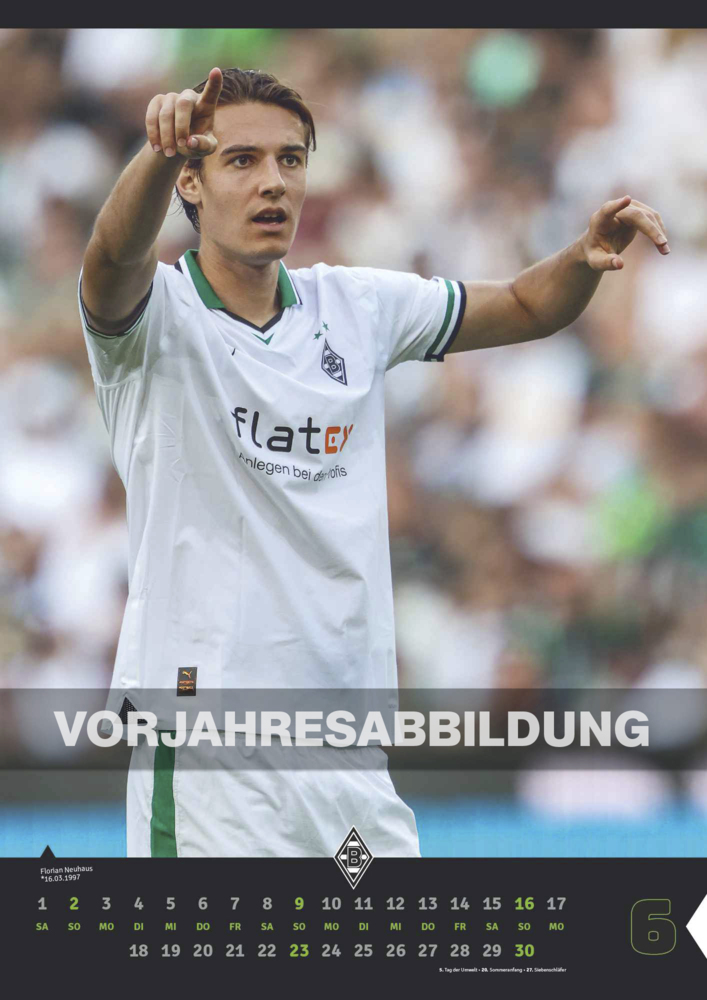 Bild: 4002725994394 | N NEUMANNVERLAGE - Borussia Mönchengladbach 2025 Wandkalender,...