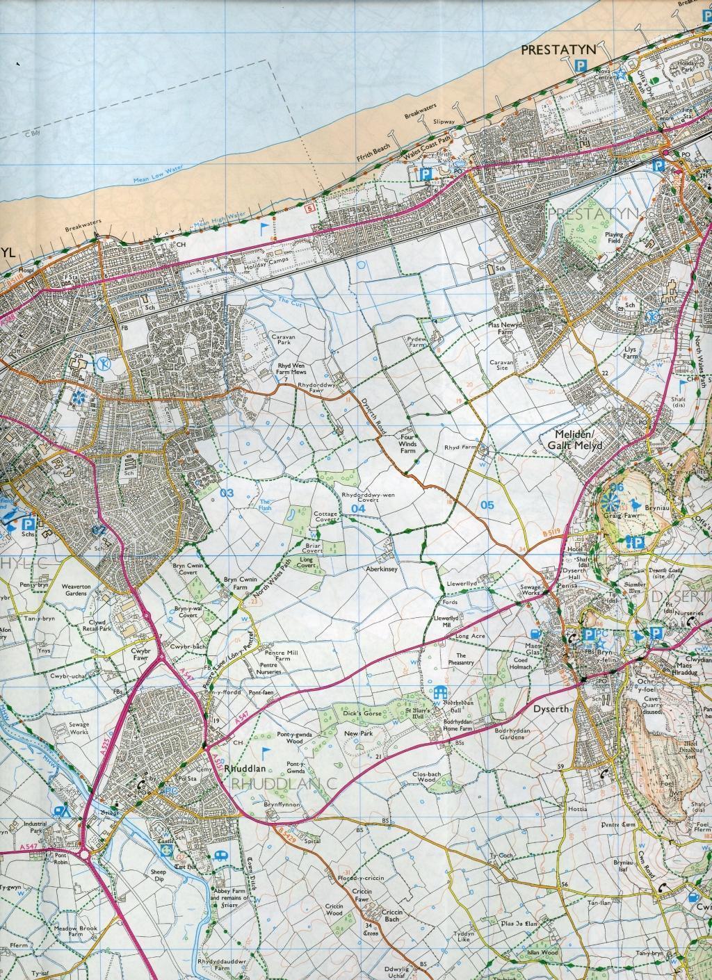 Bild: 9780319244616 | Vale of Clwyd, Rhyl, Denbigh and Ruthin | Ordnance Survey | Englisch