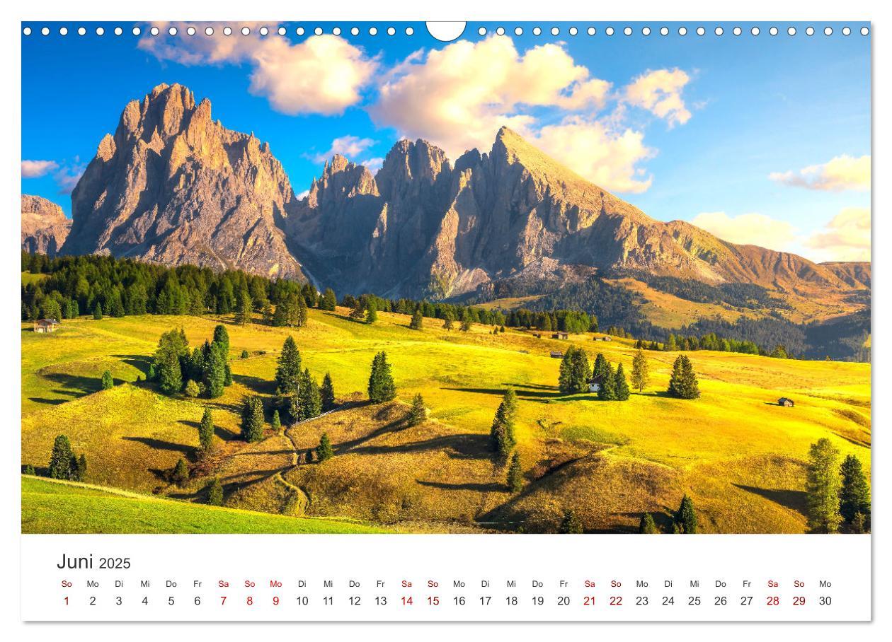 Bild: 9783383926808 | Seiser Alm - Im Herzen der Dolomiten. (Wandkalender 2025 DIN A3...