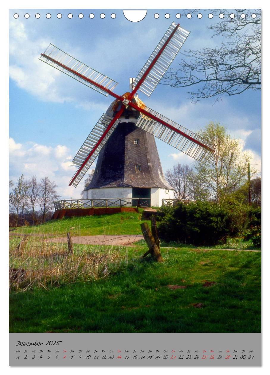 Bild: 9783457030660 | Windmühlen in Norddeutschland (Wandkalender 2025 DIN A4 hoch),...