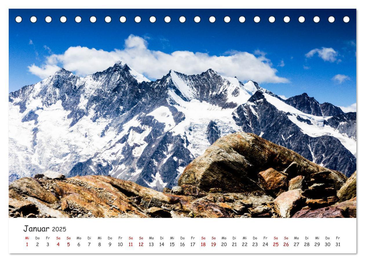 Bild: 9783435103539 | Der Kanton Wallis - einfach liebenswert (Tischkalender 2025 DIN A5...