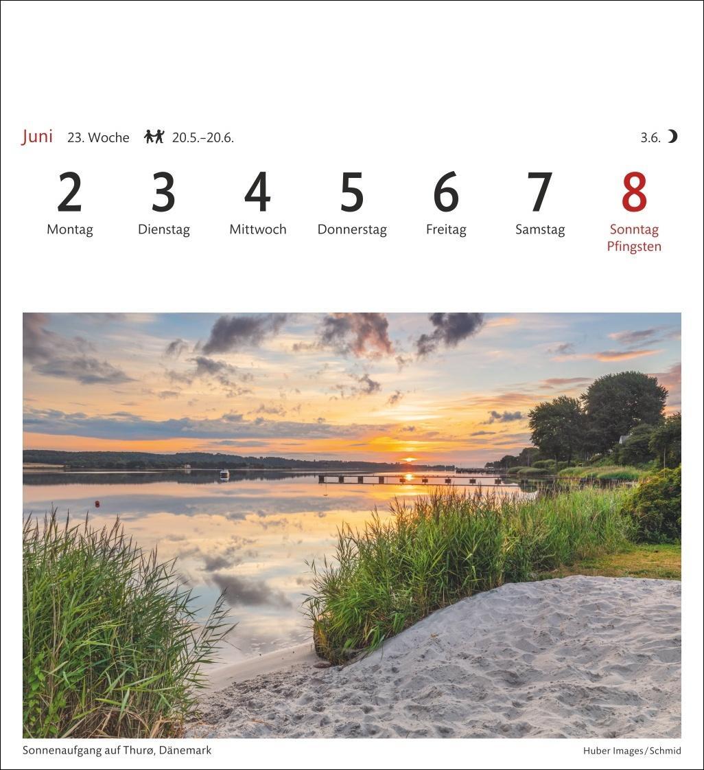 Bild: 9783840033810 | Ostseeküste Sehnsuchtskalender 2025 - Wochenkalender mit 53 Postkarten