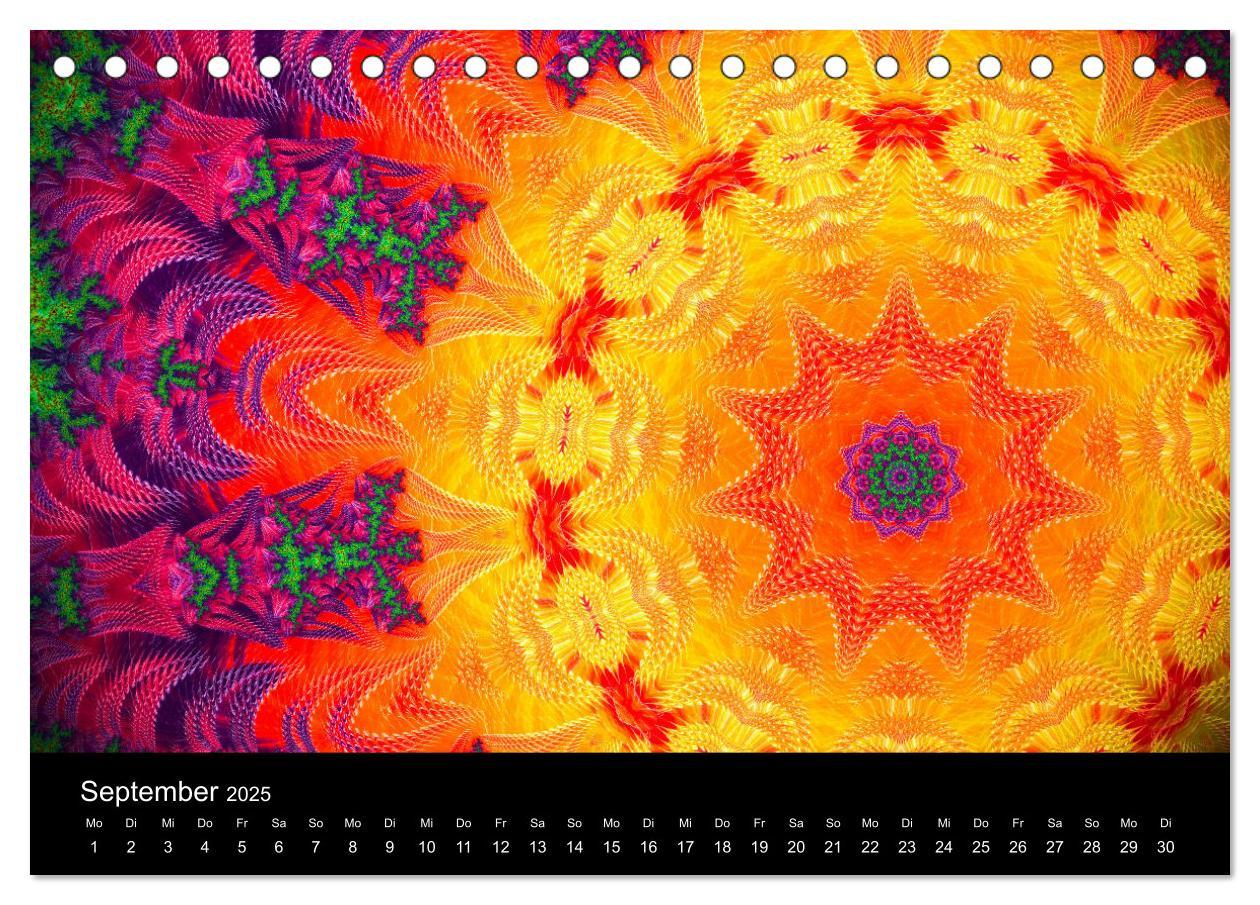 Bild: 9783435390687 | mandala-art (Tischkalender 2025 DIN A5 quer), CALVENDO Monatskalender