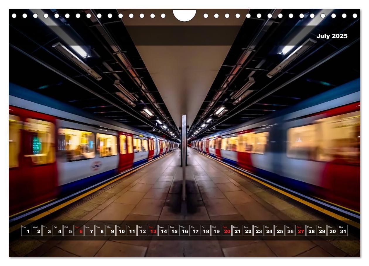 Bild: 9781325952113 | More London Underground 2025 (Wall Calendar 2025 DIN A4 landscape),...