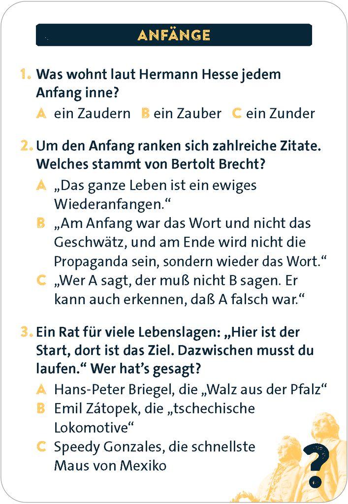 Bild: 9783964552921 | Classic Quiz Große Zitate | 150 Fragen und Antworten | Andrea Köhrsen