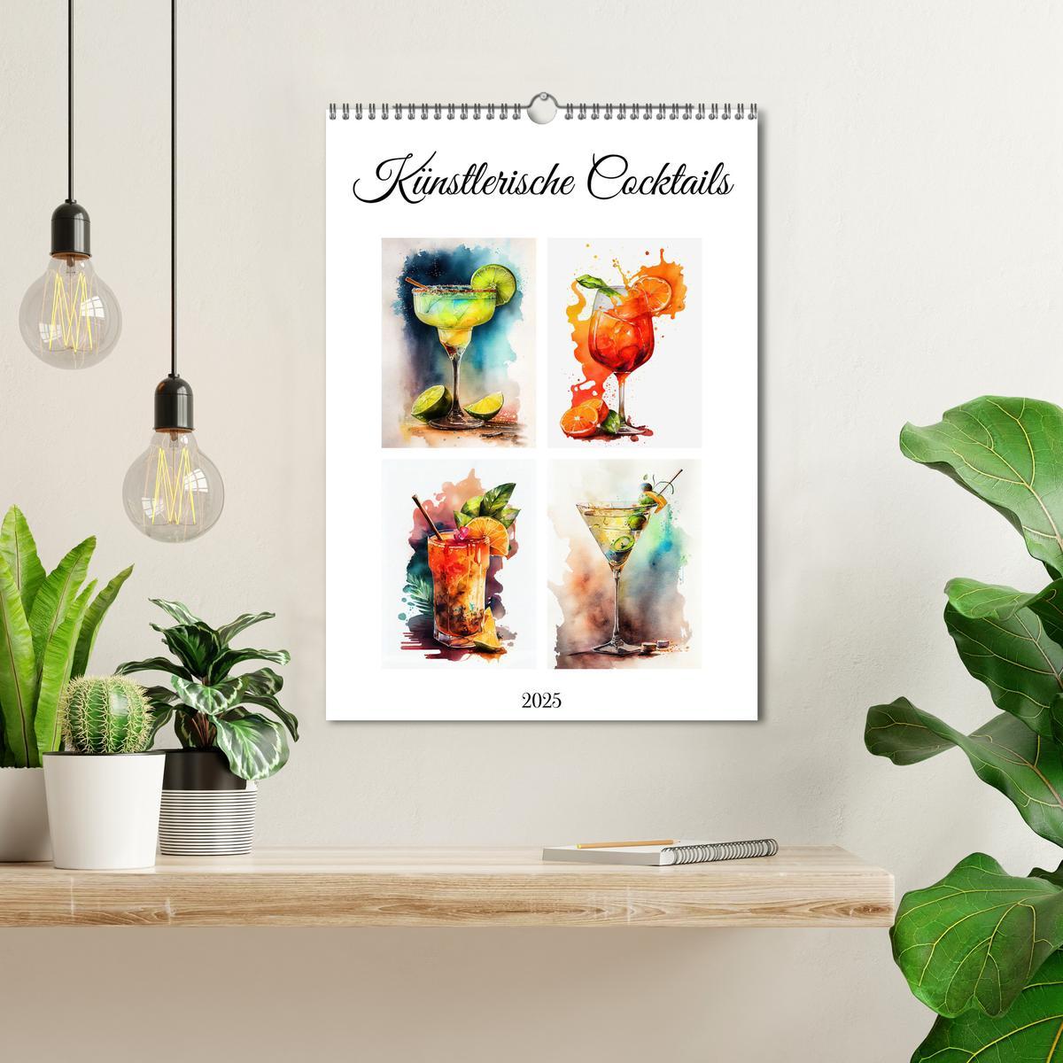 Bild: 9783435850662 | Künstlerische Cocktails (Wandkalender 2025 DIN A3 hoch), CALVENDO...